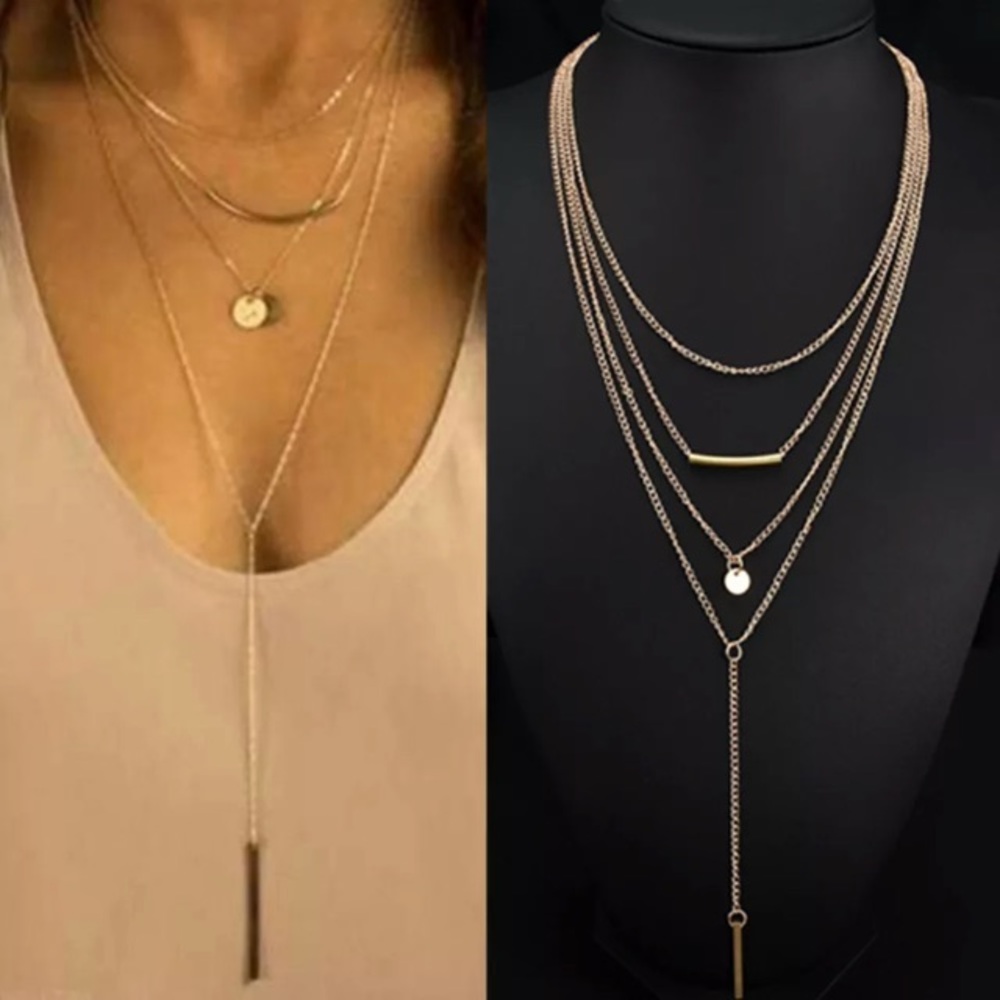 Women’s multiple layered necklace